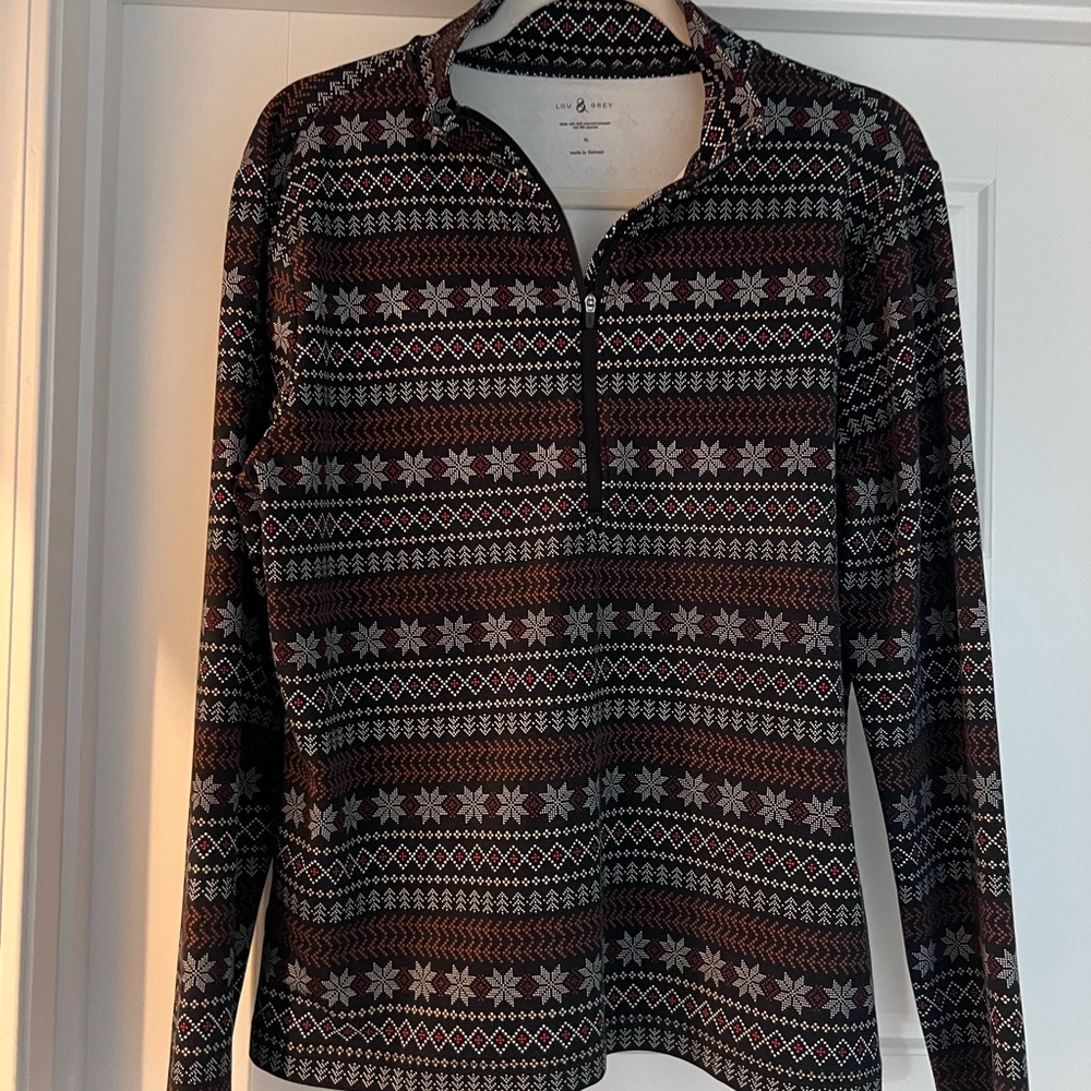 Lou & Grey Winter Patterned Women's Top
